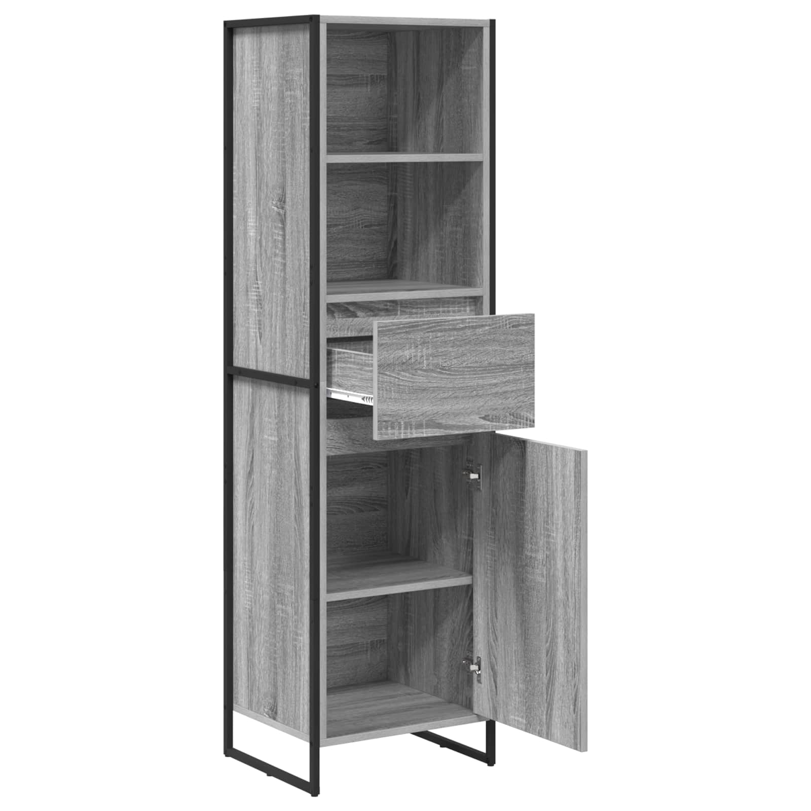 VidaXL Boekenkast Grijs Sonoma 43 x 36 x 150.5 cm Bewerkt hout