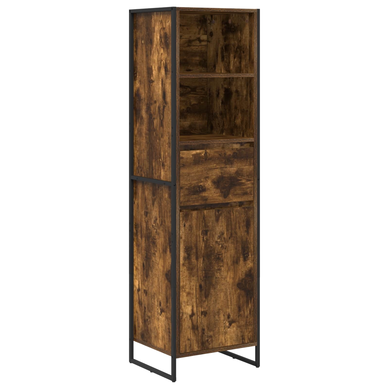 VidaXL Boekenkast met lade Rook Eik 43 x 36 x 150.5 cm Bewerkt hout