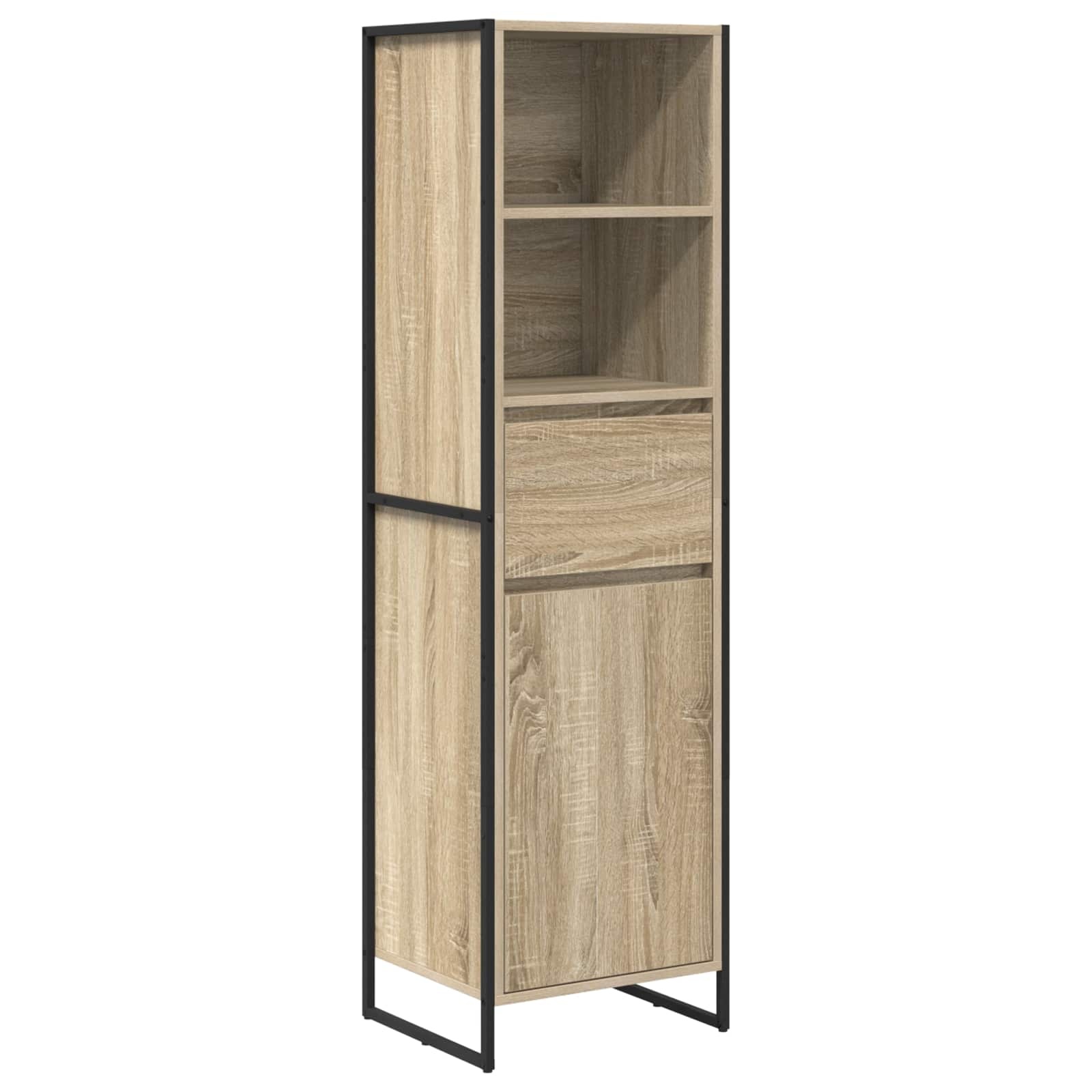 VidaXL Boekenkast met lade Sonoma 43 x 36 x 150.5 cm Bewerkt hout