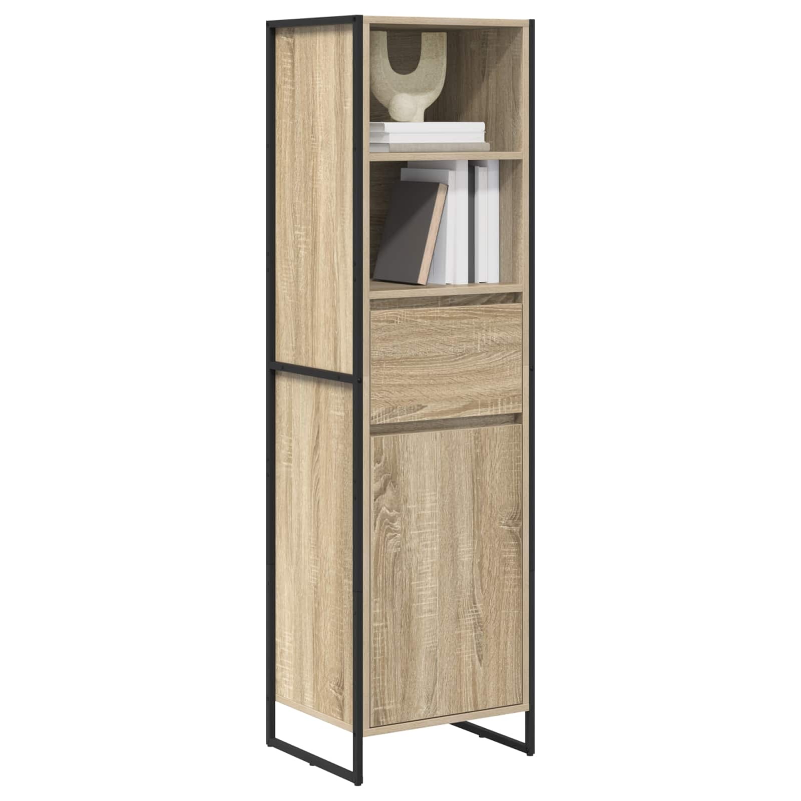 VidaXL Boekenkast met lade Sonoma 43 x 36 x 150.5 cm Bewerkt hout