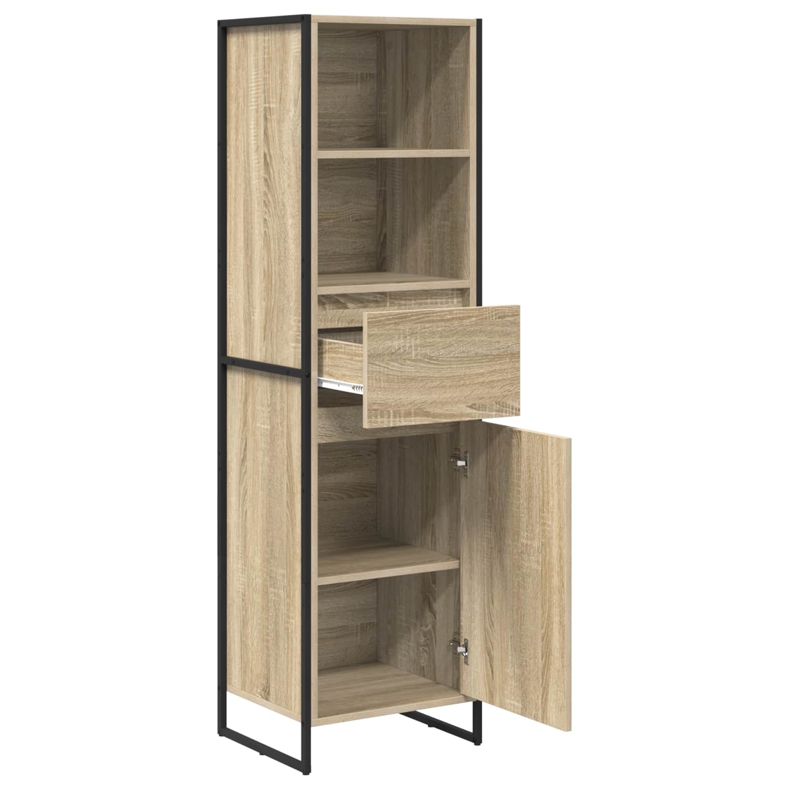 VidaXL Boekenkast met lade Sonoma 43 x 36 x 150.5 cm Bewerkt hout