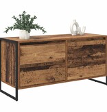 VidaXL TV-kast met lade Oud Hout 100 x 36 x 49.5 cm Bewerkt hout