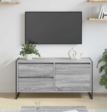 VidaXL TV-kast met lade Grijs Sonoma 100 x 36 x 49.5 cm Bewerkt hout