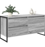 VidaXL TV-kast met lade Grijs Sonoma 100 x 36 x 49.5 cm Bewerkt hout