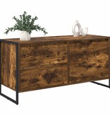 VidaXL TV-kast met lade Rook Eik 100 x 36 x 49.5 cm Bewerkt hout