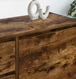 VidaXL TV-kast met lade Rook Eik 100 x 36 x 49.5 cm Bewerkt hout