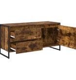 VidaXL TV-kast met lade Rook Eik 100 x 36 x 49.5 cm Bewerkt hout