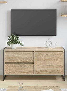 VidaXL TV-kast met lade Sonoma 100 x 36 x 49.5 cm Bewerkt hout