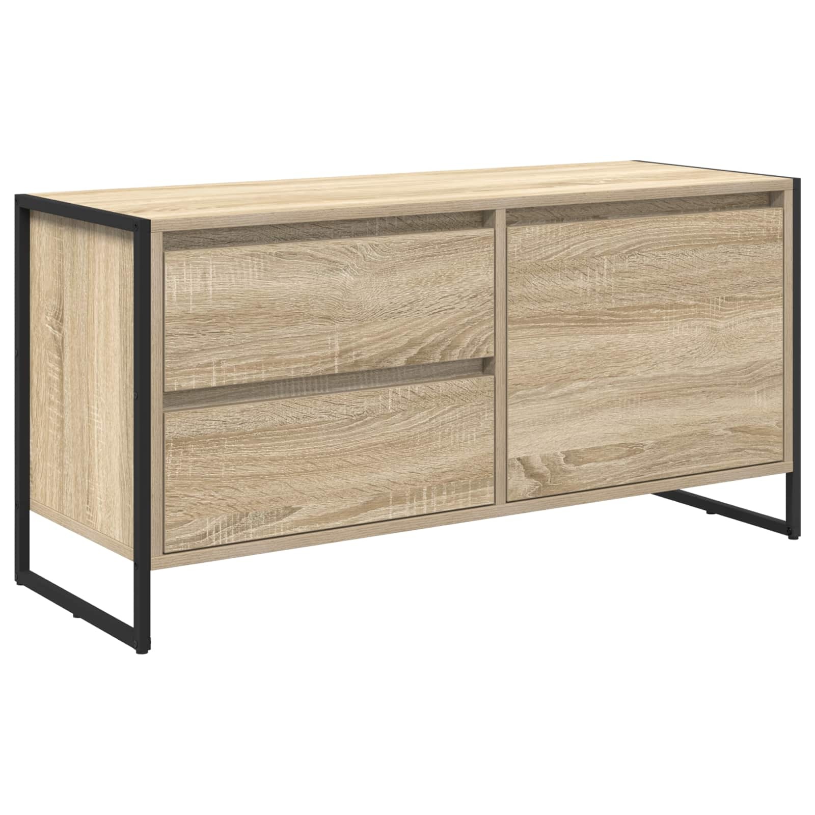 VidaXL TV-kast met lade Sonoma 100 x 36 x 49.5 cm Bewerkt hout