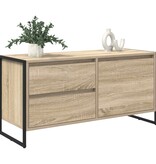 VidaXL TV-kast met lade Sonoma 100 x 36 x 49.5 cm Bewerkt hout