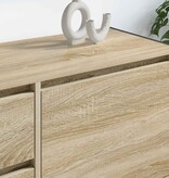 VidaXL TV-kast met lade Sonoma 100 x 36 x 49.5 cm Bewerkt hout