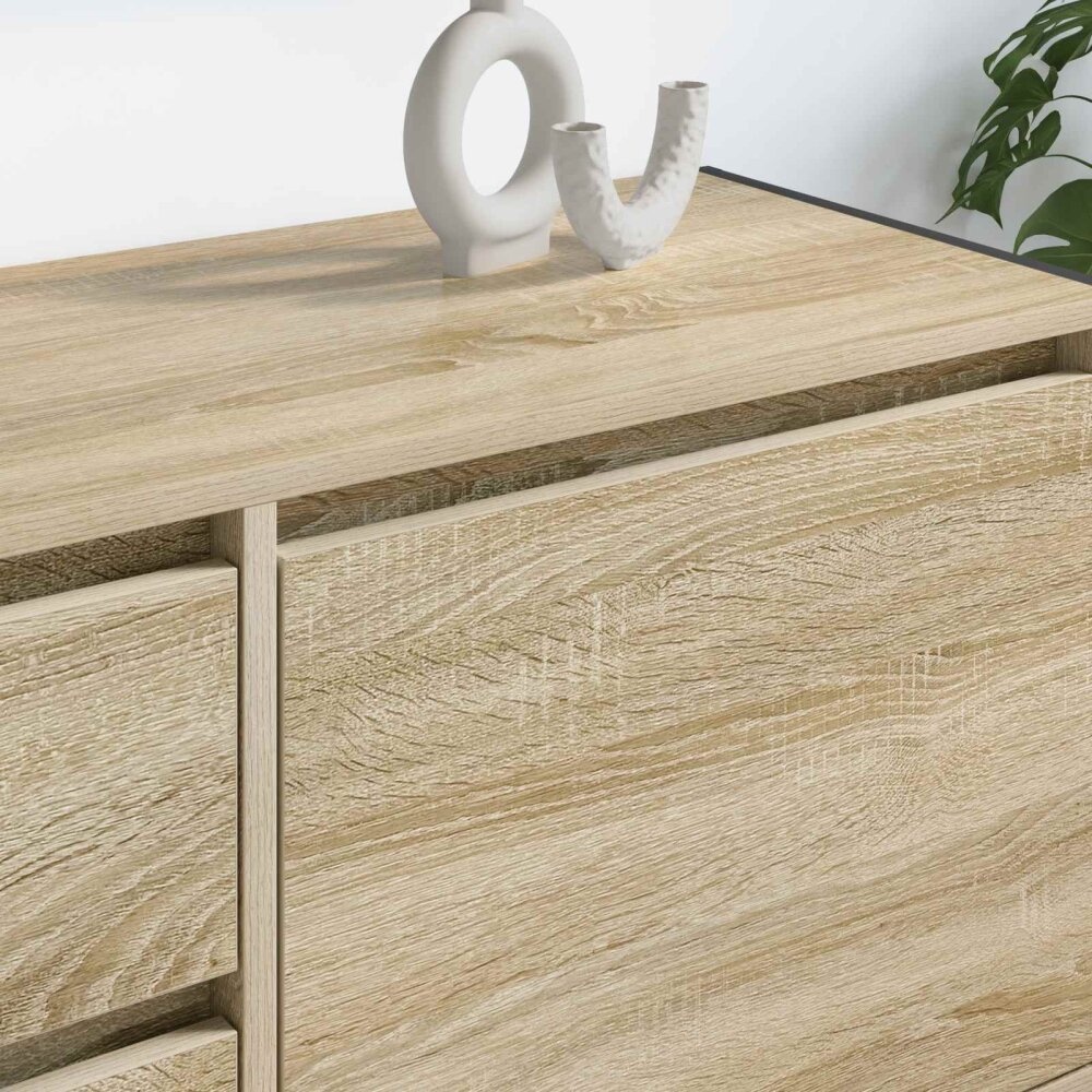 VidaXL TV-kast met lade Sonoma 100 x 36 x 49.5 cm Bewerkt hout