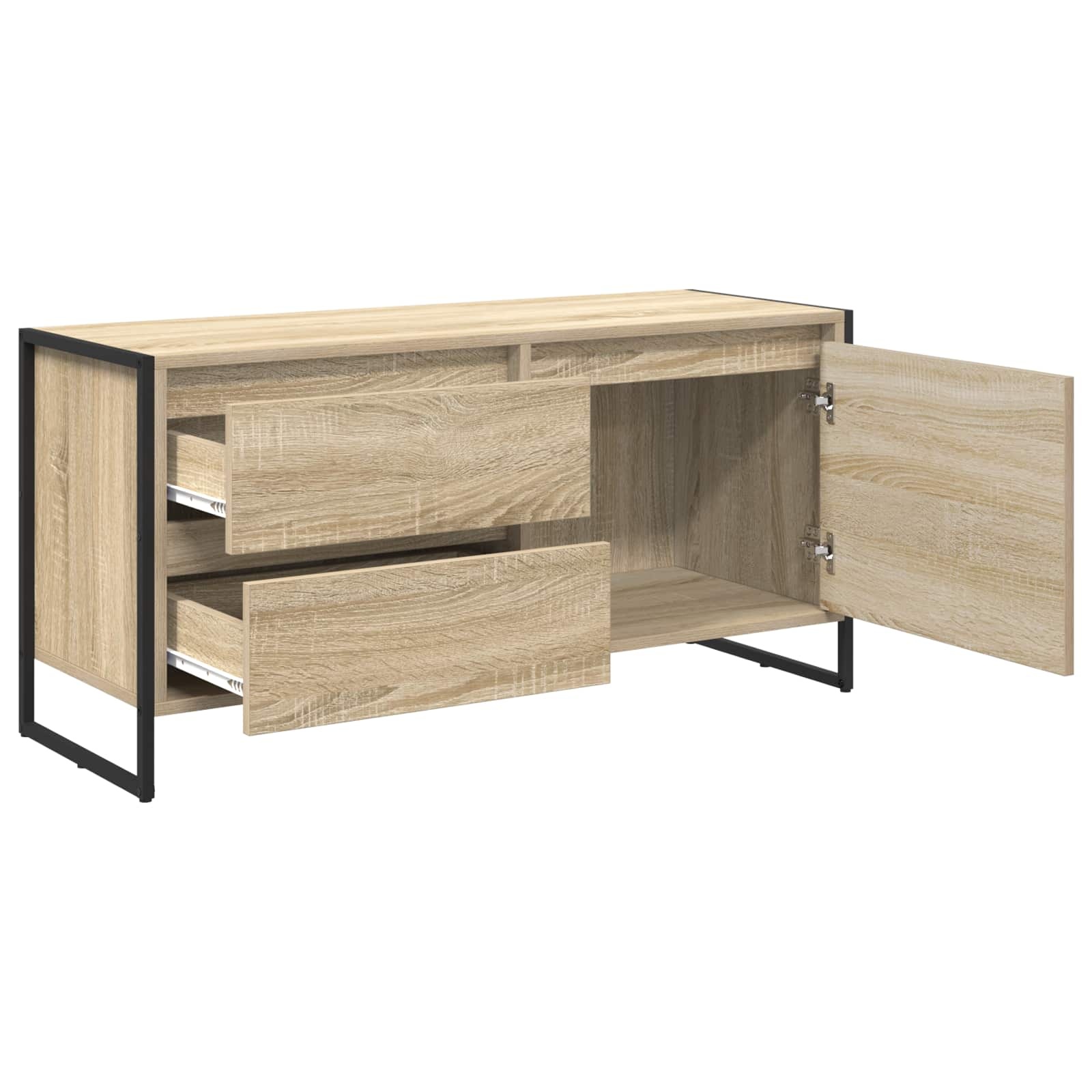 VidaXL TV-kast met lade Sonoma 100 x 36 x 49.5 cm Bewerkt hout