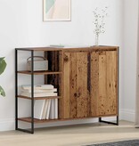 VidaXL Bijzetkast Oud Hout 96.5 x 30 x 75 cm Bewerkt hout