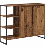 VidaXL Bijzetkast Oud Hout 96.5 x 30 x 75 cm Bewerkt hout