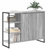 VidaXL Bijzetkast Grijs Sonoma 96.5 x 30 x 75 cm Bewerkt hout