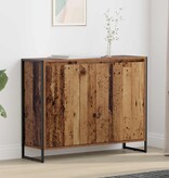 VidaXL Bijzetkast Oud Hout 96,5 x 30 x 75 cm Bewerkt hout