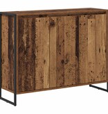 VidaXL Bijzetkast Oud Hout 96,5 x 30 x 75 cm Bewerkt hout