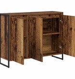 VidaXL Bijzetkast Oud Hout 96,5 x 30 x 75 cm Bewerkt hout