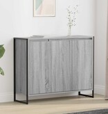 VidaXL Bijzetkast Grijs Sonoma 96,5 x 30 x 75 cm Bewerkt hout