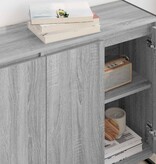 VidaXL Bijzetkast Grijs Sonoma 96,5 x 30 x 75 cm Bewerkt hout