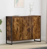 VidaXL Bijzetkast Rook Eik 96,5 x 30 x 75 cm Bewerkt hout