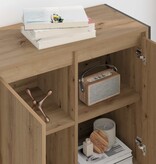 VidaXL Bijzetkast Ambachtelijk eiken 79 x 36 x 75 cm Bewerkt hout