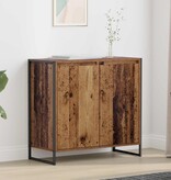 VidaXL Bijzetkast Oud Hout 79 x 36 x 75 cm Bewerkt hout