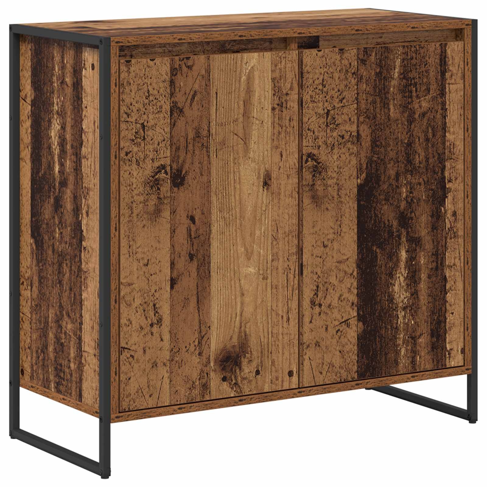 VidaXL Bijzetkast Oud Hout 79 x 36 x 75 cm Bewerkt hout