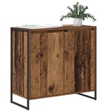 VidaXL Bijzetkast Oud Hout 79 x 36 x 75 cm Bewerkt hout