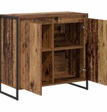 VidaXL Bijzetkast Oud Hout 79 x 36 x 75 cm Bewerkt hout