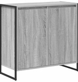 VidaXL Bijzetkast Grijs Sonoma 79 x 36 x 75 cm Bewerkt hout