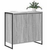 VidaXL Bijzetkast Grijs Sonoma 79 x 36 x 75 cm Bewerkt hout