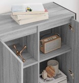 VidaXL Bijzetkast Grijs Sonoma 79 x 36 x 75 cm Bewerkt hout