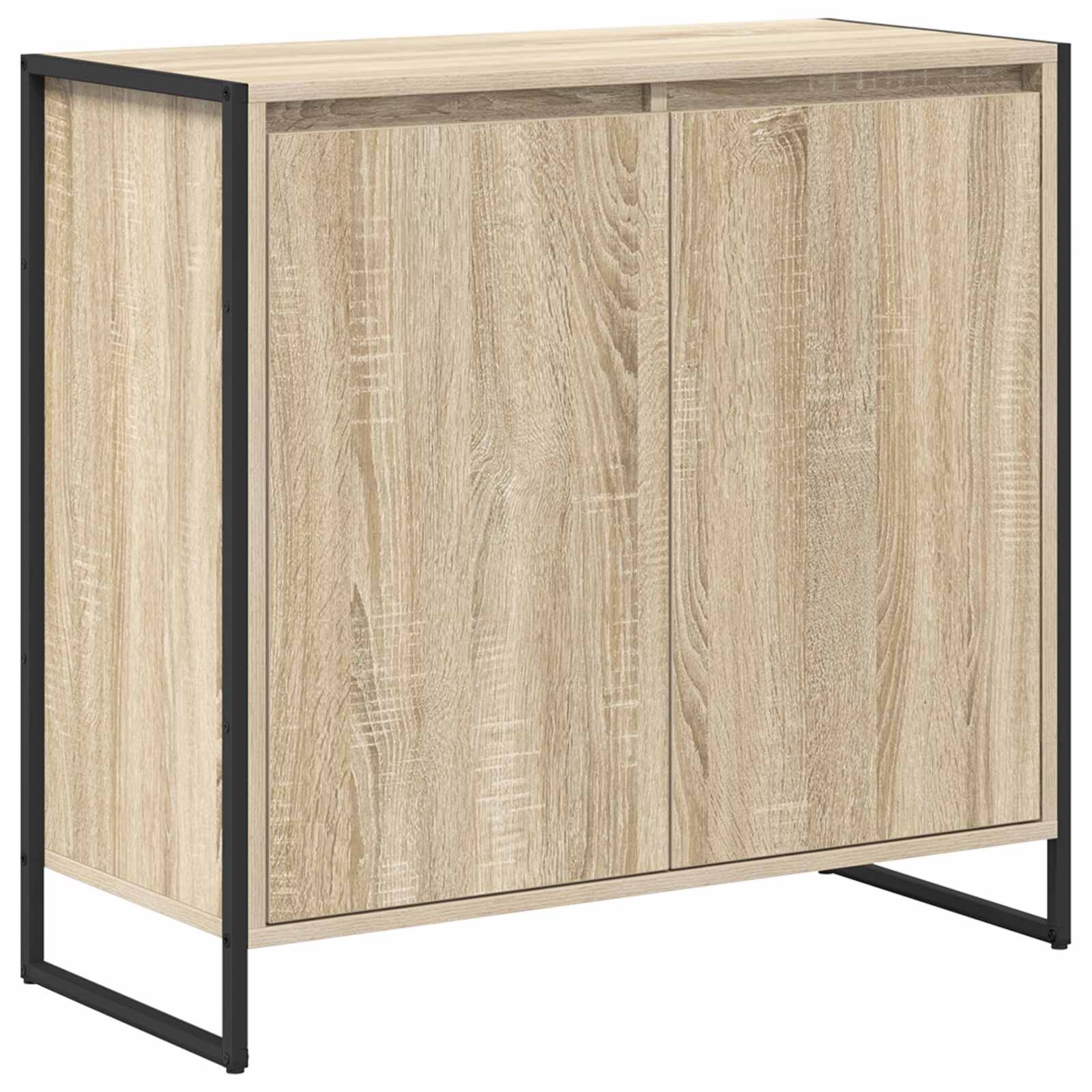 VidaXL Bijzetkast Sonoma 79 x 36 x 75 cm Bewerkt hout