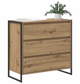 VidaXL Dressoir Ambachtelijk eiken 79 x 36 x 75.5 cm Bewerkt hout