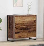 VidaXL Dressoir met lade Oud Hout 79 x 36 x 75.5 cm Bewerkt hout