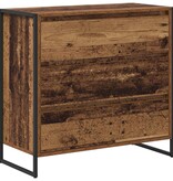 VidaXL Dressoir met lade Oud Hout 79 x 36 x 75.5 cm Bewerkt hout