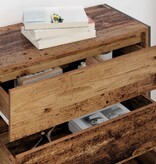 VidaXL Dressoir met lade Oud Hout 79 x 36 x 75.5 cm Bewerkt hout