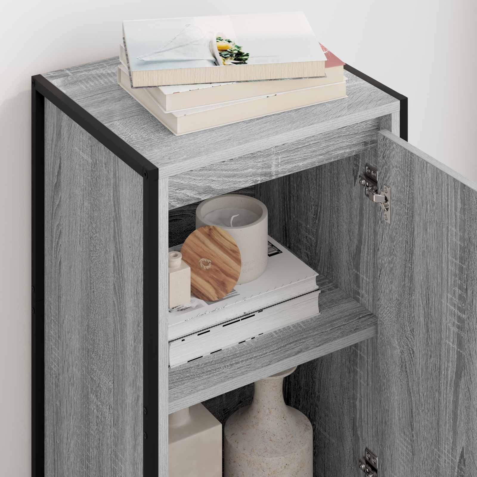 VidaXL Dressoir Grijs Sonoma 43 x 36 x 75,5 cm Bewerkt hout