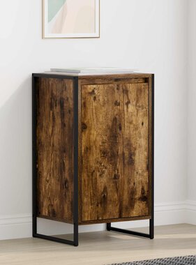 VidaXL Dressoir Rook Eik 43 x 36 x 75,5 cm Bewerkt hout