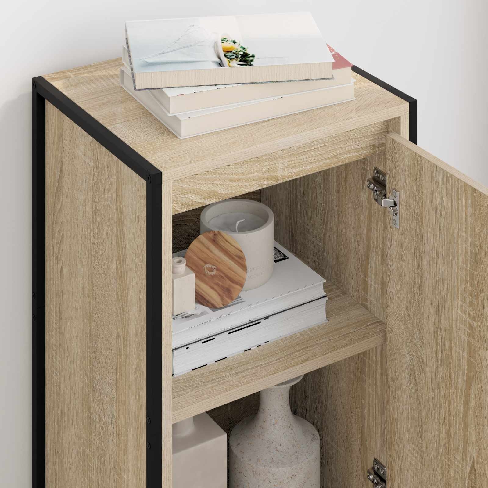 VidaXL Dressoir Sonoma 43 x 36 x 75,5 cm Bewerkt hout