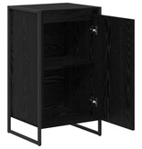 VidaXL Dressoir Zwart Eiken 43 x 36 x 75,5 cm Bewerkt hout