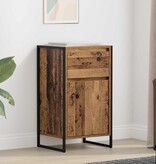 VidaXL Dressoir met lade Oud Hout 81 x 36 x 150.5 cm Bewerkt hout