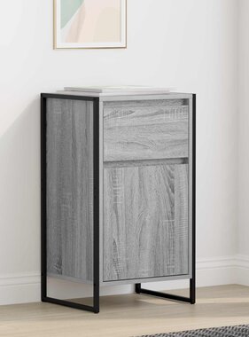 VidaXL Dressoir met lade Grijs Sonoma 81 x 36 x 150.5 cm Bewerkt hout