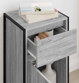 VidaXL Dressoir met lade Grijs Sonoma 81 x 36 x 150.5 cm Bewerkt hout