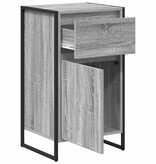 VidaXL Dressoir met lade Grijs Sonoma 81 x 36 x 150.5 cm Bewerkt hout
