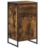 VidaXL Dressoir met lade Rook Eik 81 x 36 x 150.5 cm Bewerkt hout