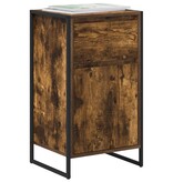 VidaXL Dressoir met lade Rook Eik 81 x 36 x 150.5 cm Bewerkt hout