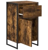 VidaXL Dressoir met lade Rook Eik 81 x 36 x 150.5 cm Bewerkt hout